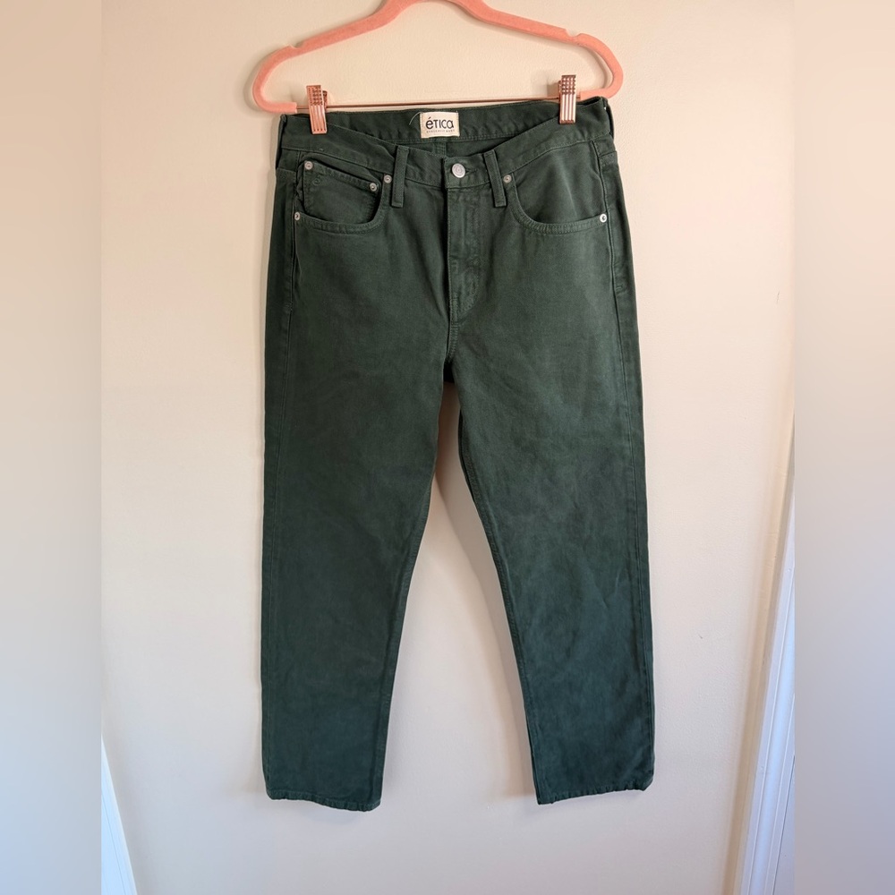 Etica Woman’s Dark Green Boot Cut Pants